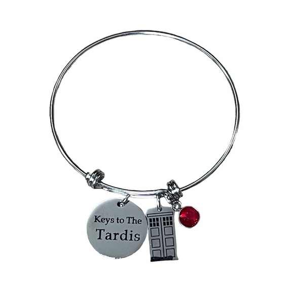 Dr Who Keys to the Tardis charm bracelet - Picture 1 of 3